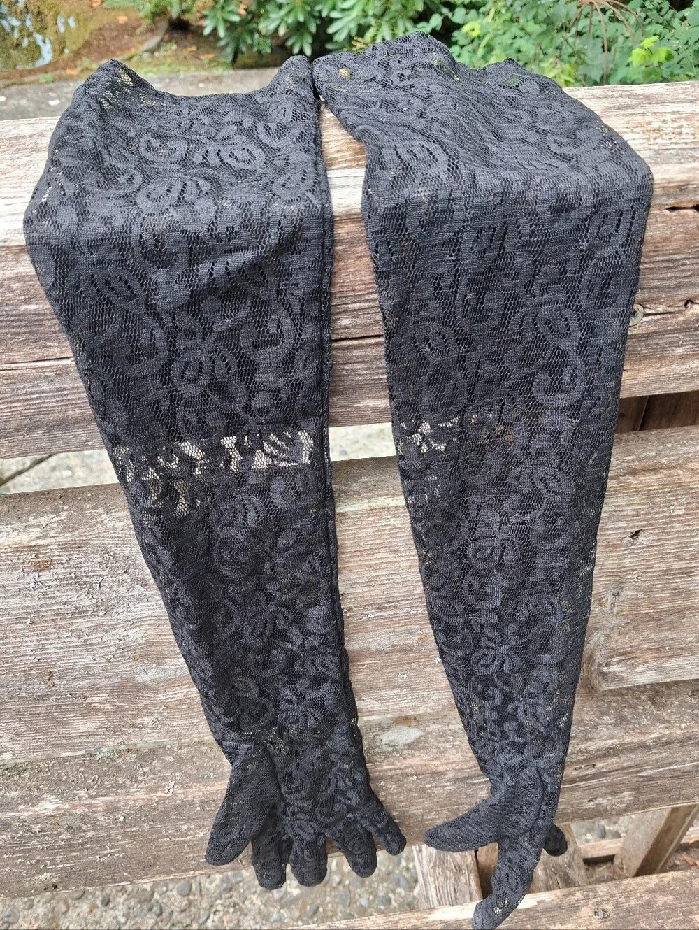 long lace gloves, s/m